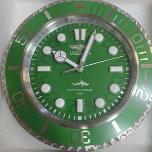 Invicta wall clock Pro Diver, 14" Green. Mint Condition. Brand new  Ships Fast. 